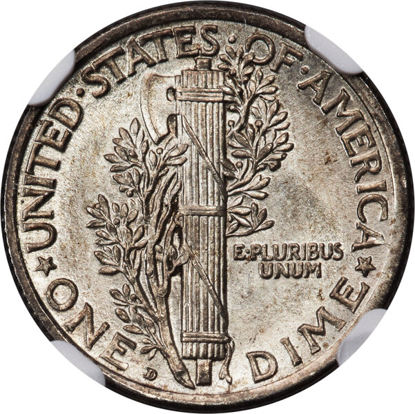 1919-D 10c MS FB MS64 FB thumbnail 2