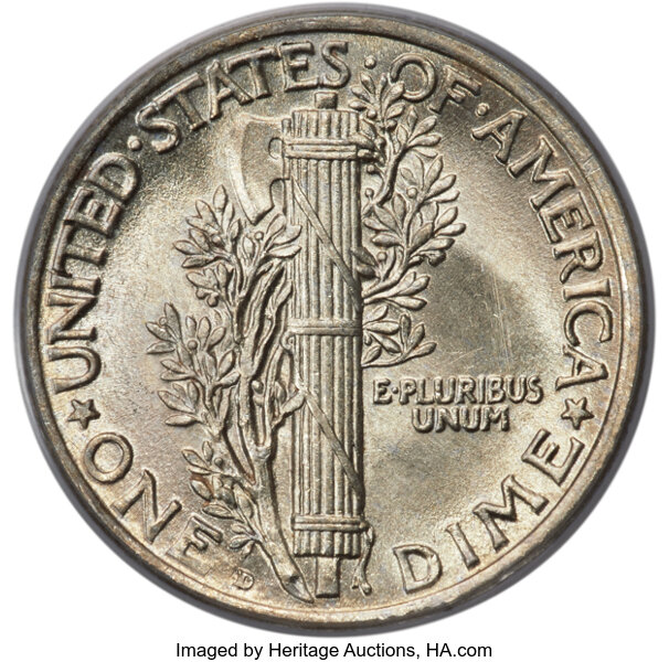 1919-D 10c MS FB AU55 FB thumbnail 23