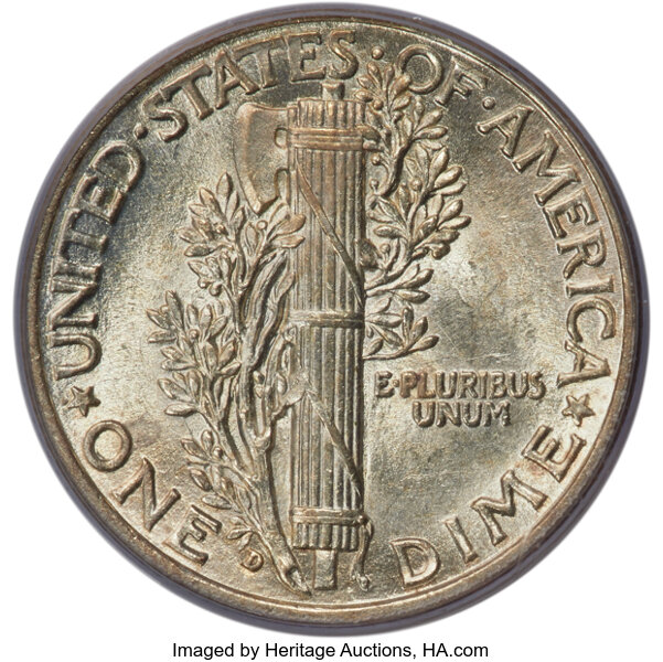 1916-D 10c MS FB MS60 FB thumbnail 6