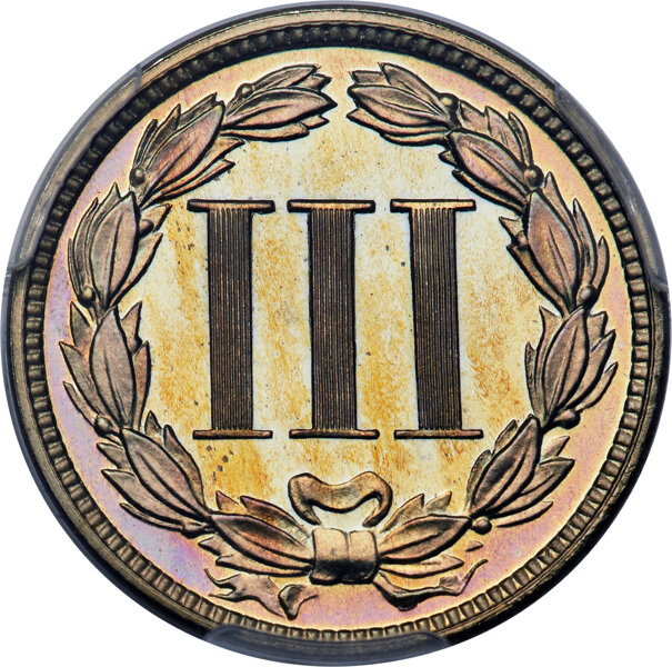3-Cent Nickel 3cN 1865-1889 [Type] PR68 thumbnail 2