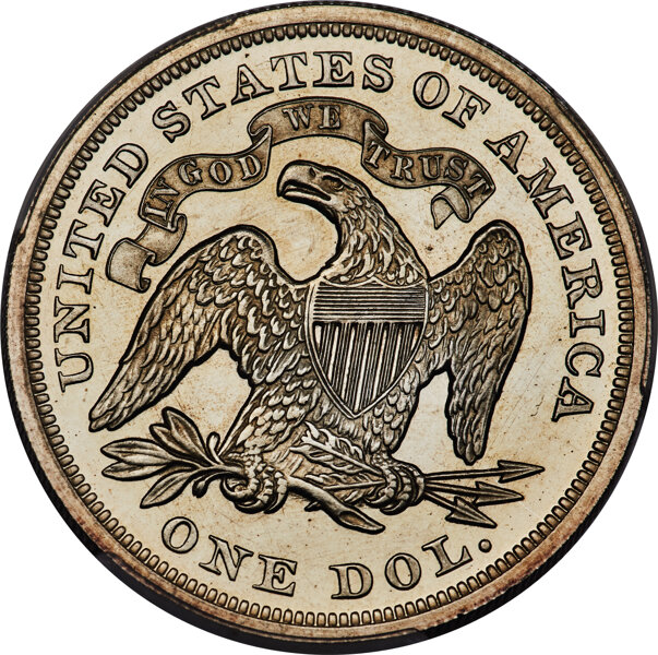 1873 $1  Seated Liberty PR CAM thumbnail 12