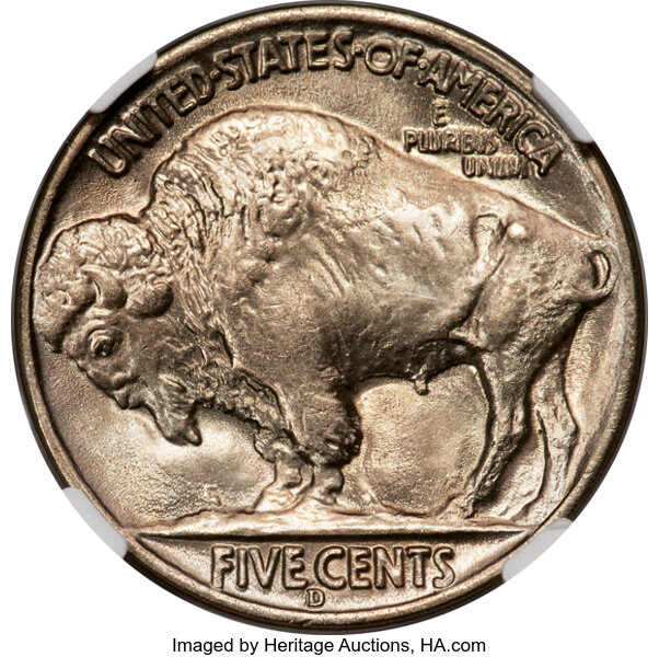1938-D/D 5c Buffalo MS68 CAC thumbnail 2