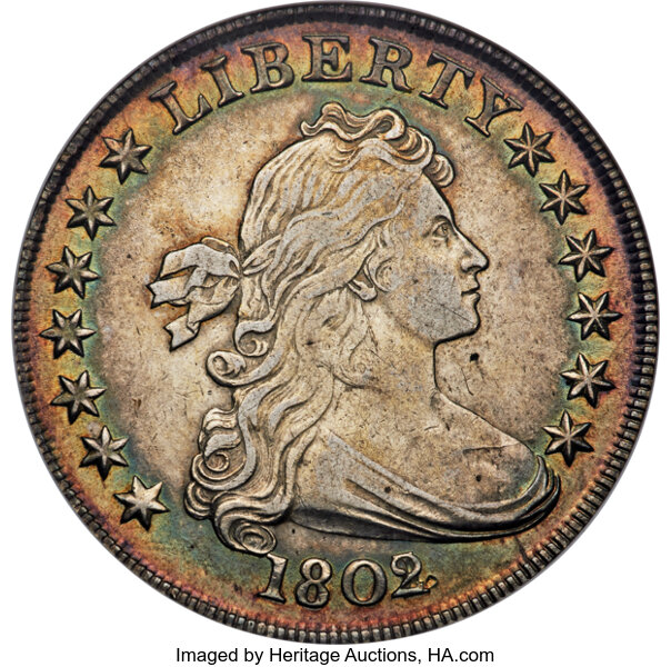 1802/1 $1  Narrow Date, B-4, BB-232 MS thumbnail 3