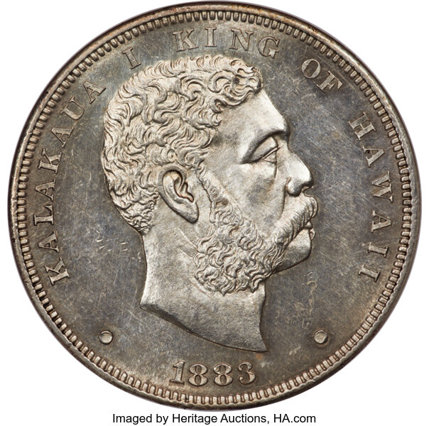 1883 $1  Hawaii MS thumbnail 5