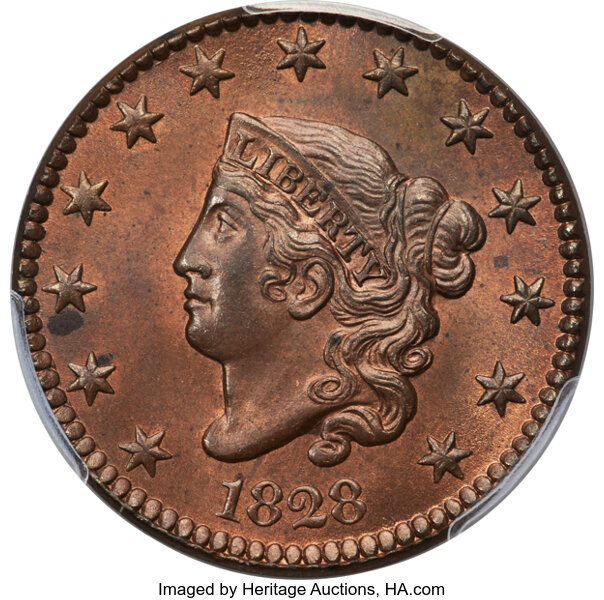 Image for 1828 1c Large Narrow Date, N-11 MS RB