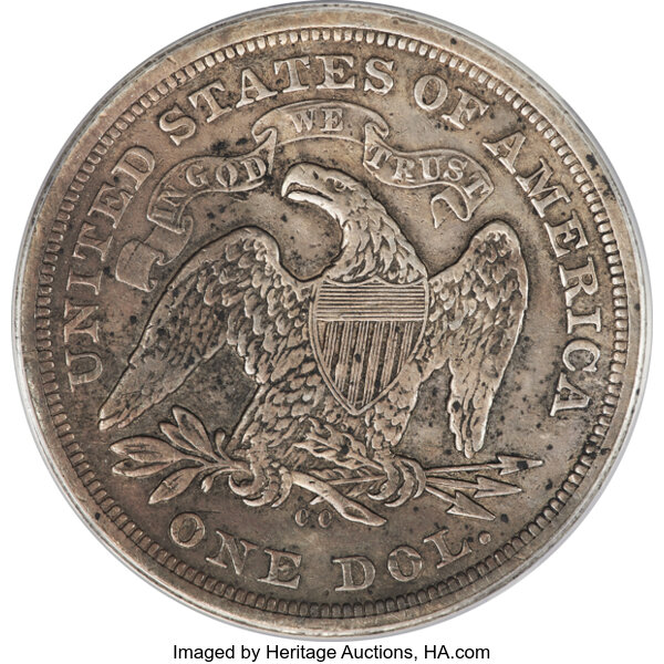 1873-CC $1  Seated Liberty MS thumbnail 9