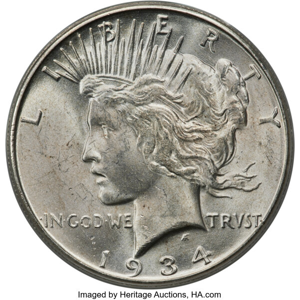 1934-S $1  Doubled Tiara, VAM-3 MS thumbnail 2