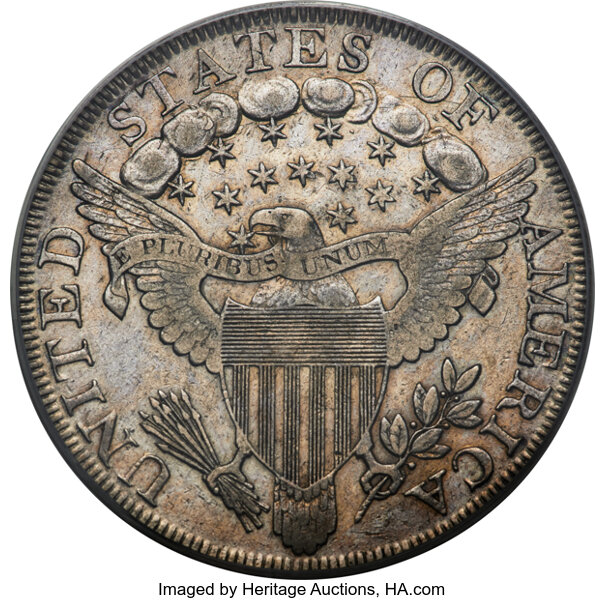 1800 $1  Dotted Date, B-14, BB-194 MS thumbnail 6