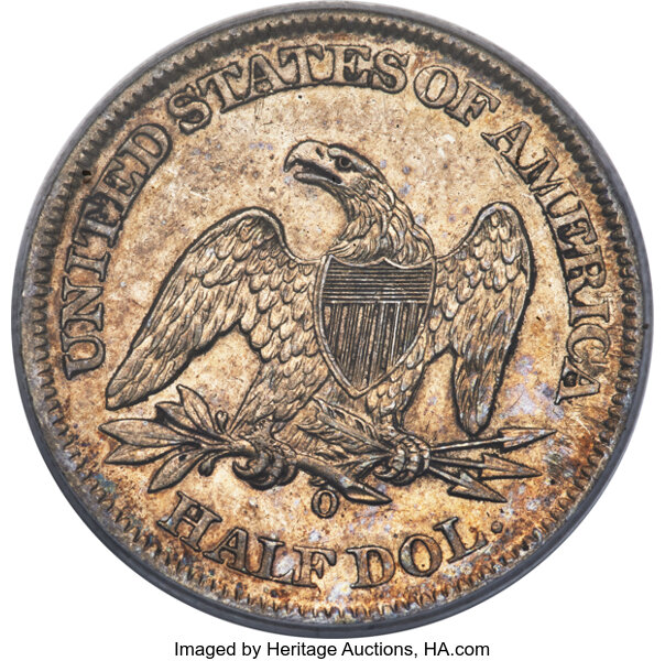 1861-O 50c CSA Obverse, Die Crack, FS-401, W-11 MS thumbnail 14