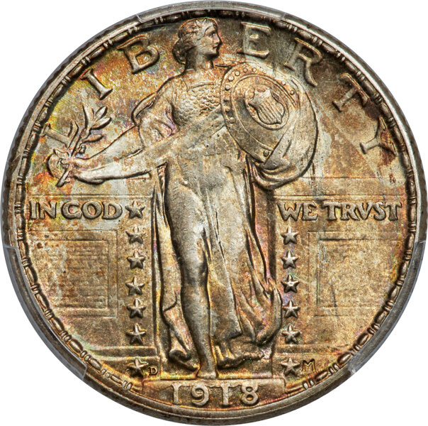 1918-D 25c MS FH thumbnail 5