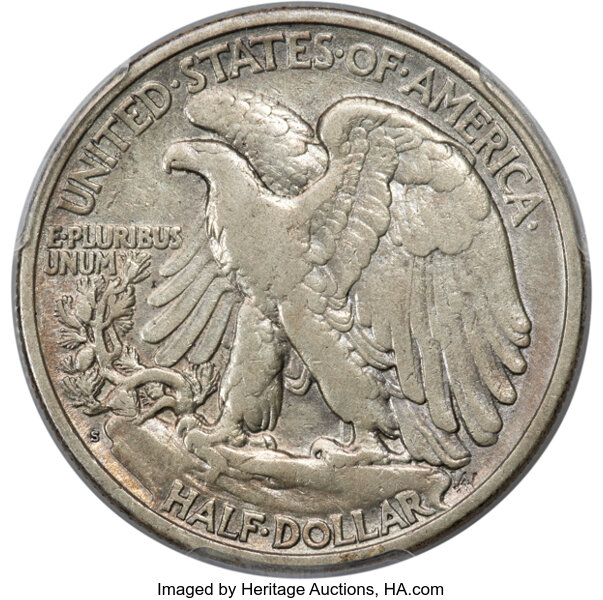 1921-S 50c XF45 thumbnail 7
