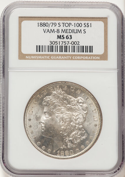1880/79-S $1  Medium S, VAM-8 MS thumbnail 4