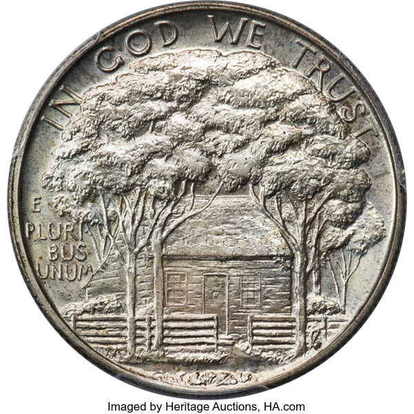 1922 50c Grant Memorial, with Star MS64 CAC thumbnail 4