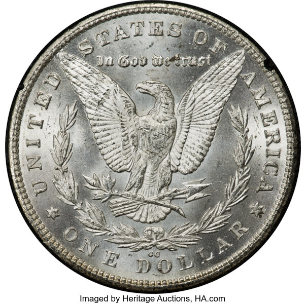 Morgan $1  Carson City Mint, GSA Hoard Hard package [Type] MS66 thumbnail 2