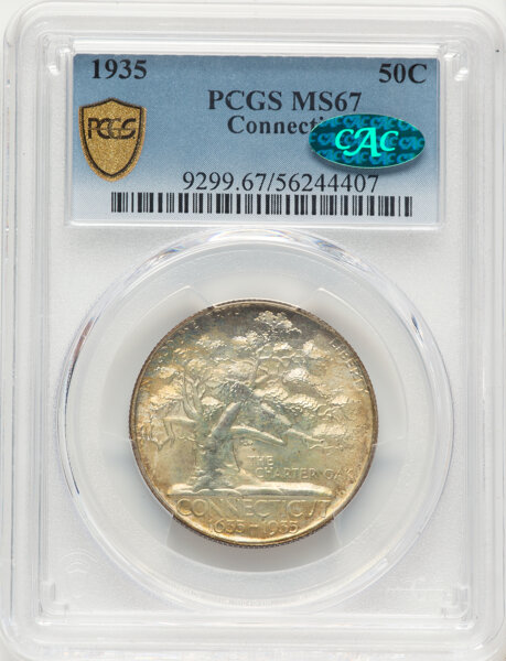 1935 50c Connecticut MS67 thumbnail 4