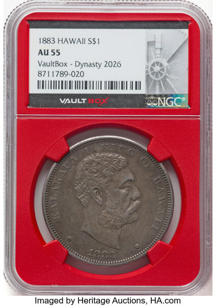 1883 $1  Hawaii MS thumbnail 4