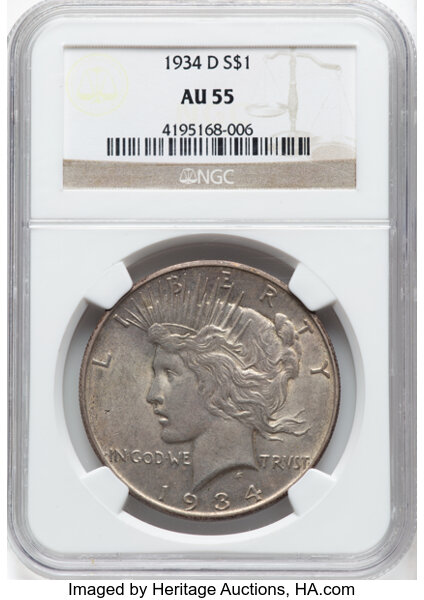 1934-D $1  MS thumbnail 6