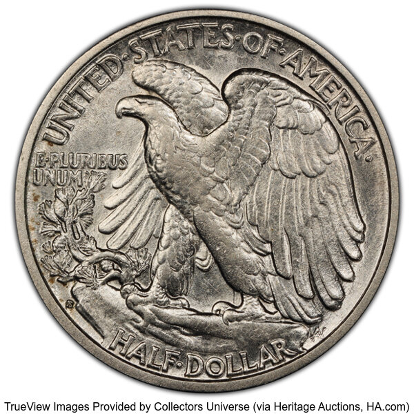 1927-S 50c AU55 thumbnail 2