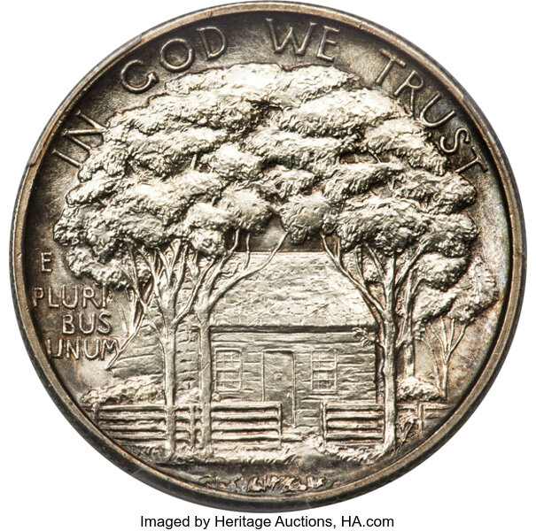 1922 50c Grant Memorial, with Star MS64 CAC thumbnail 2