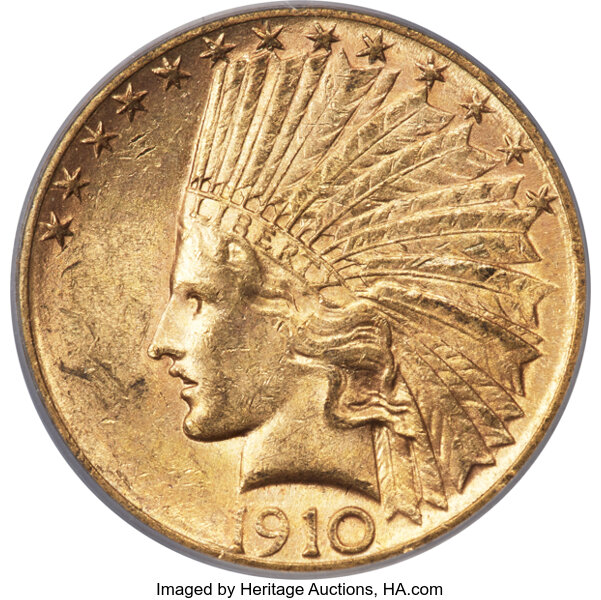 1910-S $10  MS thumbnail 5