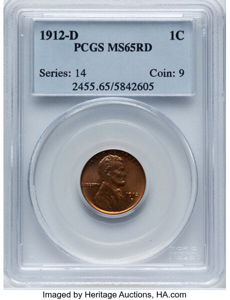 1912-D 1c MS RD thumbnail 3