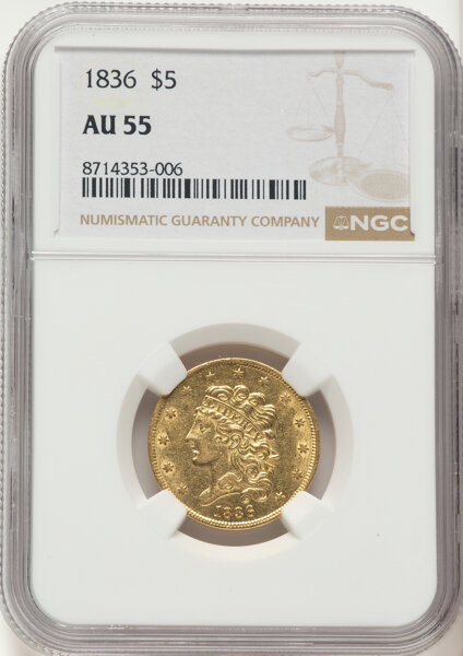 1836 $5  HM-5 MS thumbnail 3