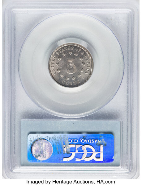 1872 5c MS65 thumbnail 4