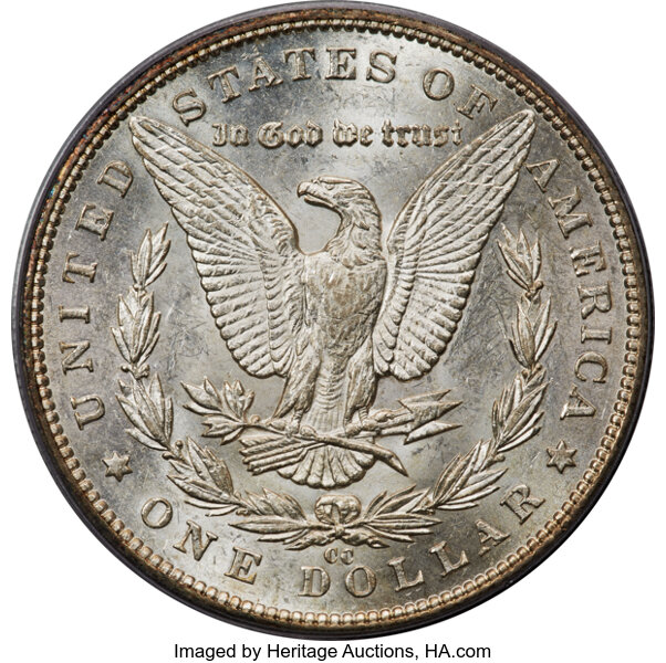 1893-CC $1 AU58 CAC thumbnail 2