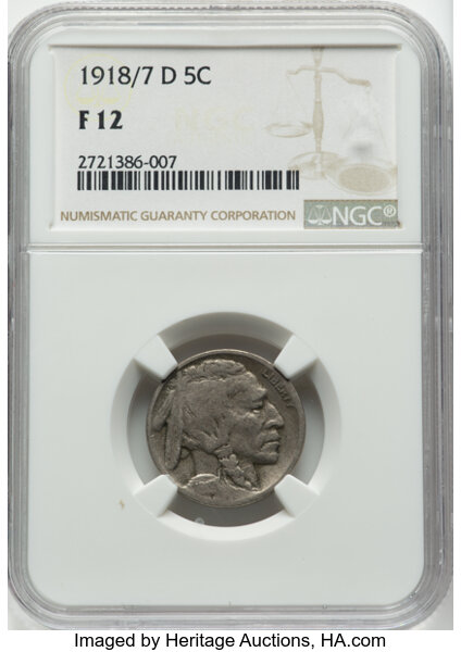1918/7-D 5c Overdate, FS-101 MS thumbnail 2