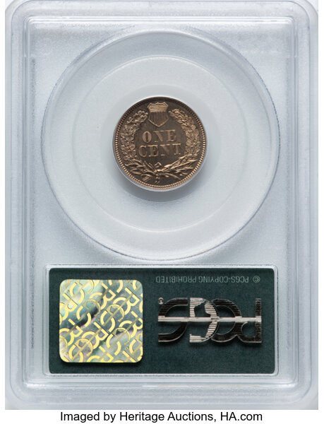 1862 1c PR65 thumbnail 9