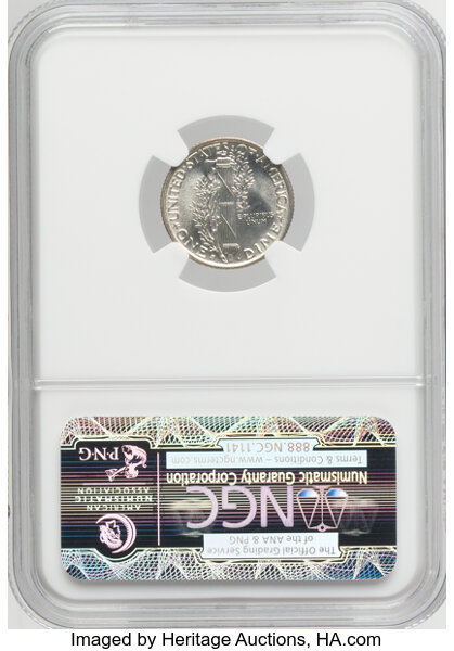 1941-S 10c MS FB MS66 FB thumbnail 4