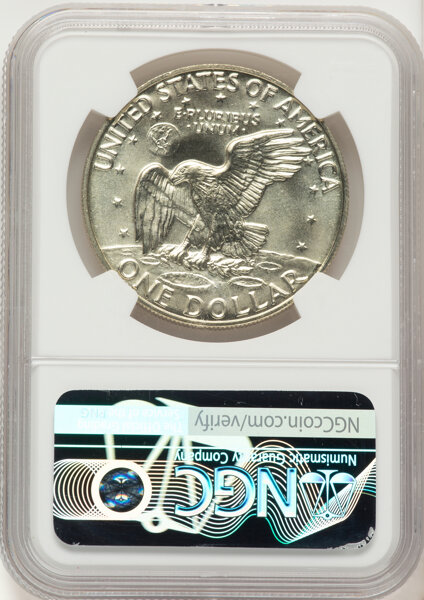 Eisenhower (Ike) $1  Silver [Type] MS69 CAC thumbnail 2