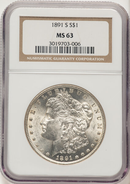 1891-S $1  GSA Hoard, Soft Package MS thumbnail 14