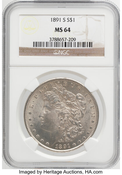 1891-S $1  GSA Hoard, Soft Package MS thumbnail 16