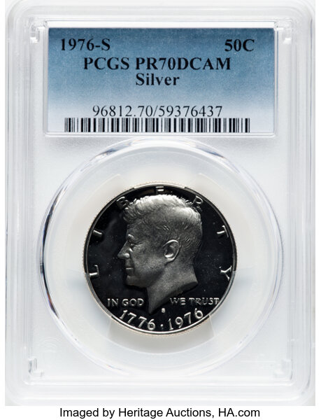 1976-S 50c Silver PR DCAM thumbnail 5