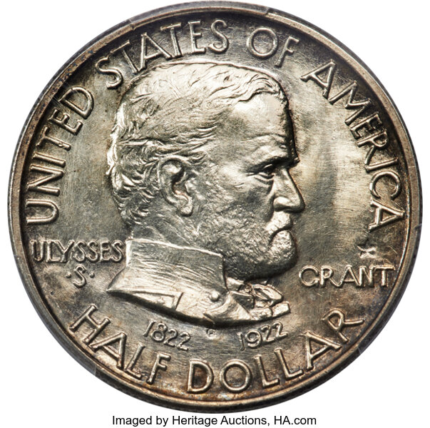 1922 50c Grant Memorial, with Star MS thumbnail 3