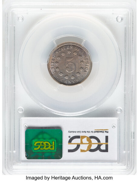 1869 5c MS66 thumbnail 2
