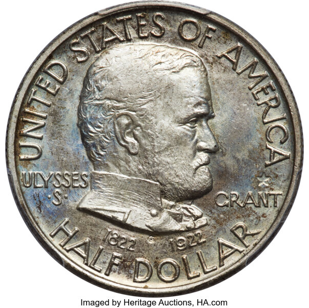1922 50c Grant Memorial, with Star MS thumbnail 4