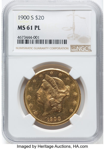 1900-S $20  MS PL thumbnail 2
