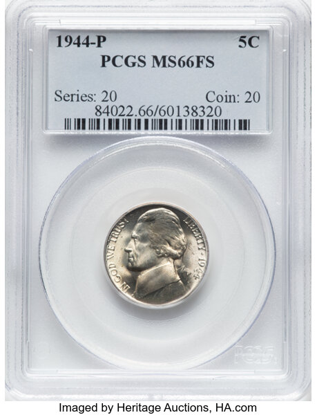 1944-P 5c Silver MS FS thumbnail 2