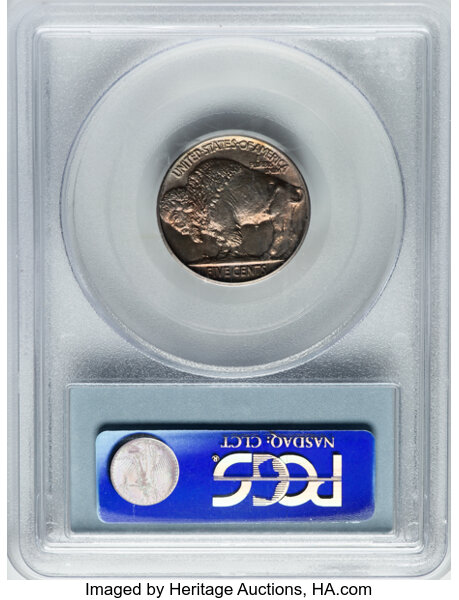 1913 5c Buffalo, Matte Finish, Type 2 PR60 thumbnail 19