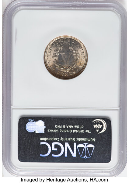 1890 5c MS66 thumbnail 2