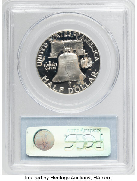 Franklin Half Dollar 50c 1950-1963 PR DCAM [Type] PR66 DCAM thumbnail 4