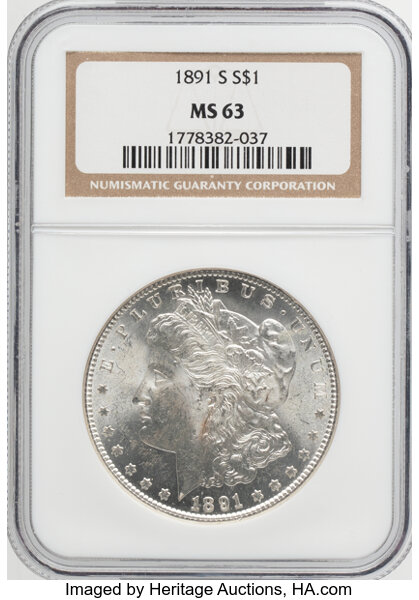 1891-S $1  GSA Hoard, Soft Package MS thumbnail 15