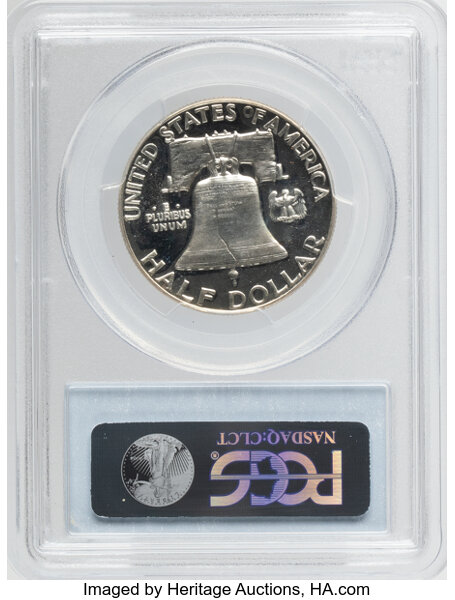 Franklin Half Dollar 50c 1950-1963 PR CAM [Type] PR64 CAM thumbnail 6