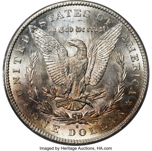 1895-S $1 MS62 CAC thumbnail 2