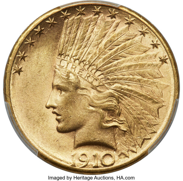 1910-S $10  MS thumbnail 6