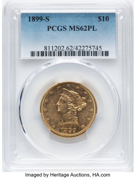 Image for 1899-S $10  MS PL