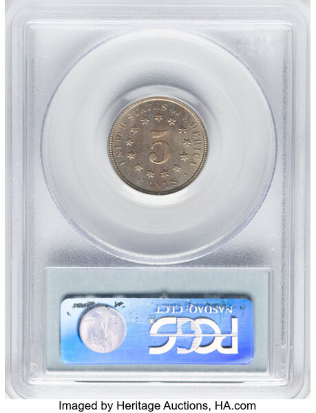 1876 5c MS65 thumbnail 2