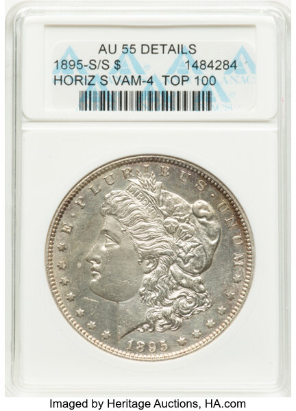 1895-S/S $1  S/Horizontal S, VAM-4 MS thumbnail 2